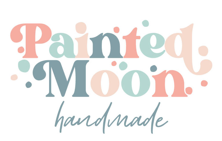 Painted Moon Handmade Banner Logo