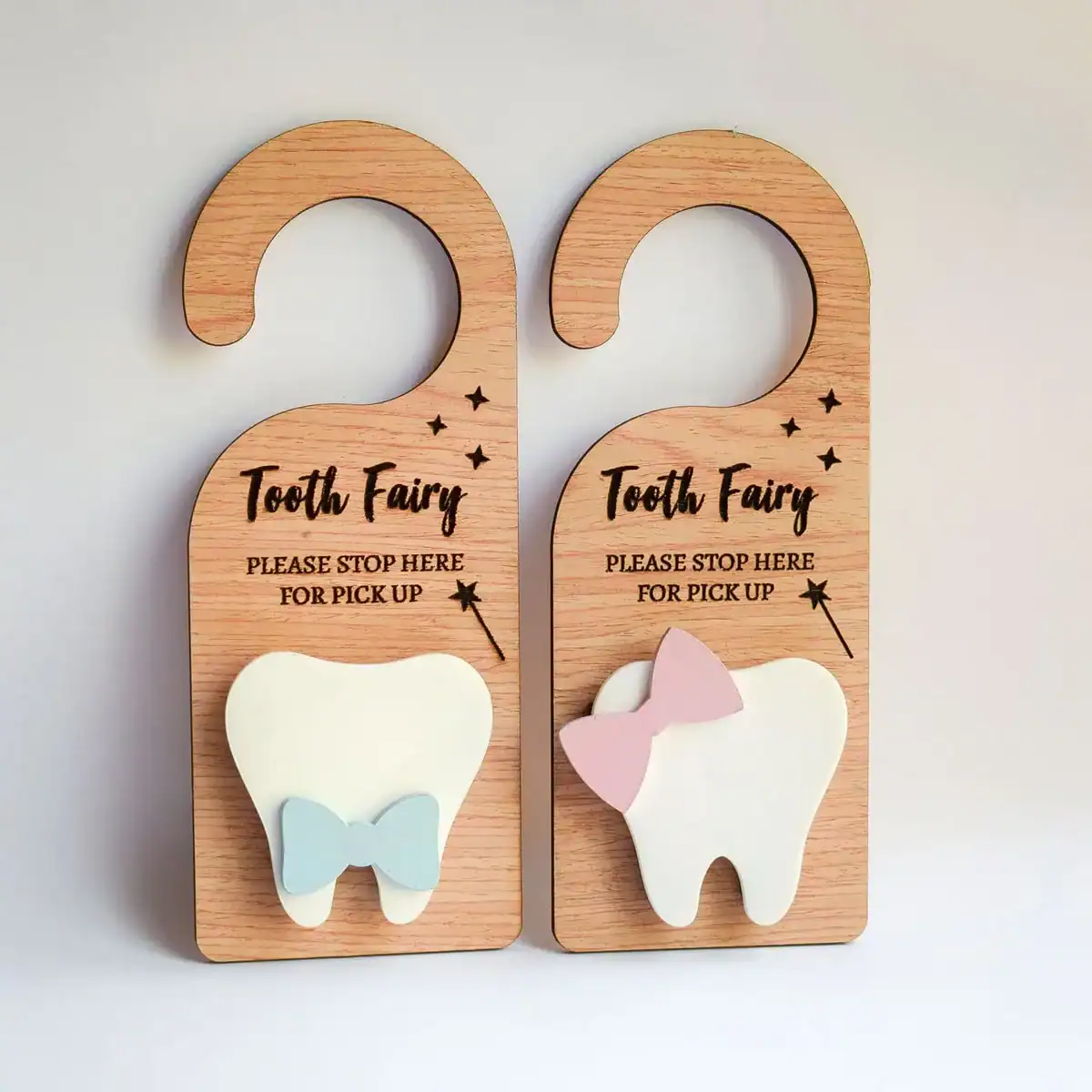 Tooth Fairy Please Stop Here - Tooth Fairy Door Hanger